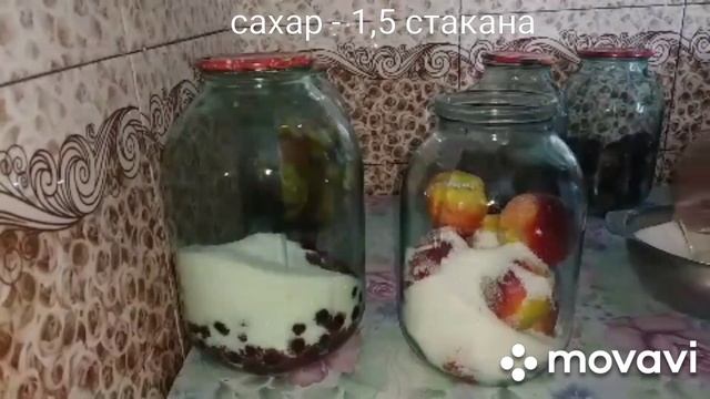 Компот на Зиму. Вкусный и насыщенный. (вишня, персик и слива). смотреть онлайн