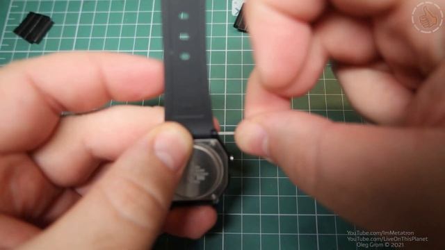 Как заменить ремешок на часах Casio F-91W