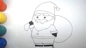 Как нарисовать ДЕДА МОРОЗА — новогодние рисунки для детей