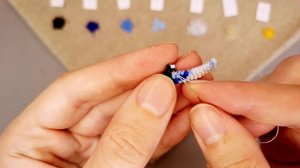 Плетем серьги с бахромой из бисера Delica | мастер-класс кирпичный стежок | Звездная ночь, Ван Гог