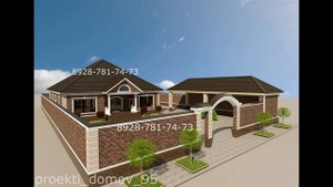 Проект одноэтажного жилого дома в Грозном. Проект дома