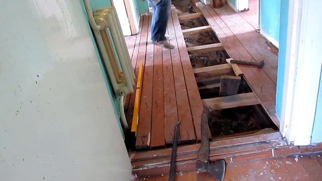 Делаем полы в коридоре!!! Советуем посмотреть!!! смотреть онлайн