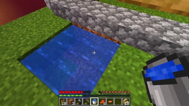 INFINITE WATER SOURCE FROM ONE BUCKET IN MINECRAFT смотреть онлайн