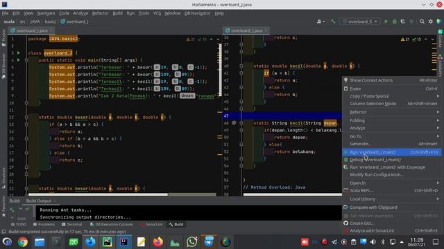Method Overloading: Python, Java, Kotlin, Scala + source code