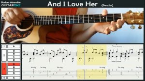 And I Love Her (Beatles) - Pat Metheny - Guitar Tabs & Score