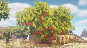 Строительство в Майнкрафте - Красивая большая яблоня - MiniaTuria