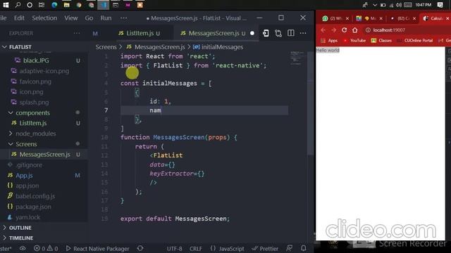 FlatList React native | Learn how to make a FlatList in react-native | 2021 смотреть онлайн