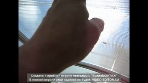 Как вставить автоматическую форточку в теплицу "Основа" производства "Завод готовых теплиц" 1 часть