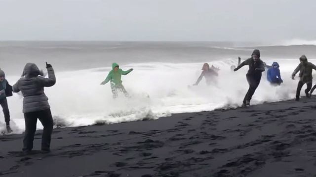исландия волны