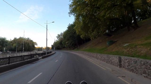 Morning trip by car in Moscow - From Sadovoe Through The Yauza To Sokolniki смотреть онлайн