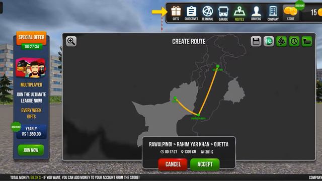 Bus Simulator Ultimate/how to send work in driver