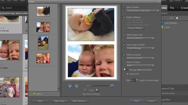 Print multiple photos on one sheet in Photoshop Elements смотреть онлайн