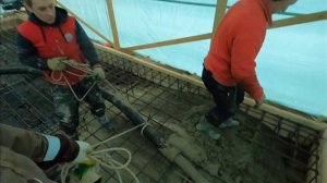 День 30. Заливка фундаментной плиты. Чем греть бетон зимой при отрицательных температурах?