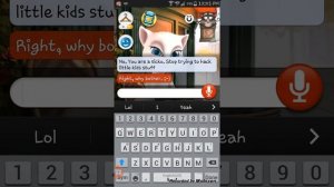 Talking angela trying to talk to hacker