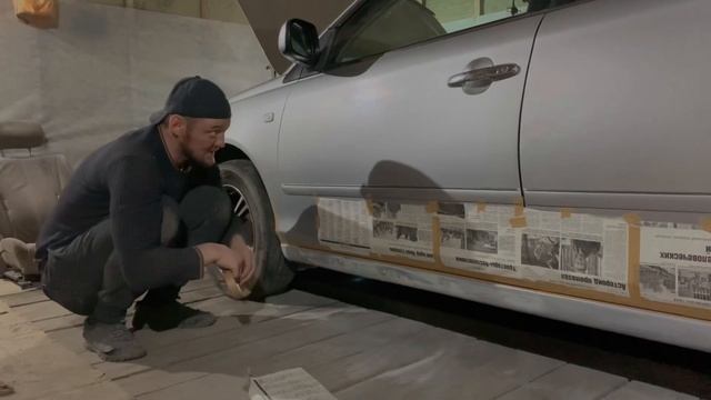 Подготовка порогов к покраске антигравием смотреть онлайн