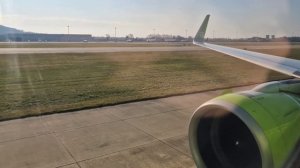 Взлёт из аэропорта Сочи, шикарный вид на Большой Сочи | S7 Airlines (Airbus A320neo)