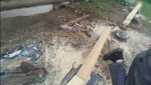 Снова в деревне. День 2. Окладное, цокольное, каркас стен. смотреть онлайн