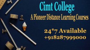 Cimt College - Distance Study in Noida & Delhi.