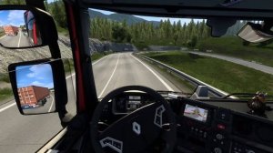 Backhoe Cargo By Renault Truck Open pipe - Euro Truck Simulator 2 | Logitech G29