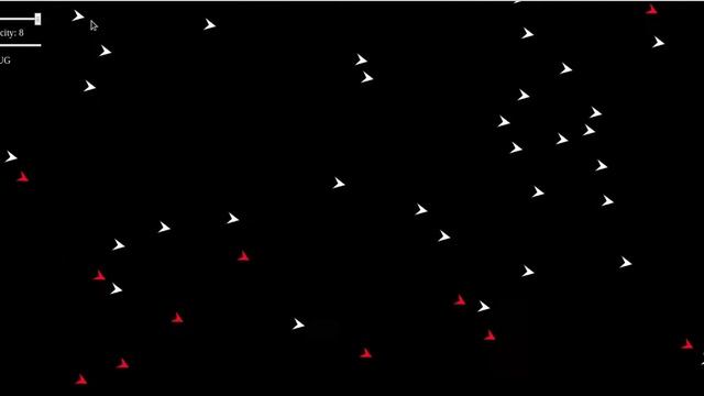 Javascript  Canvas Agent apply motion with mass