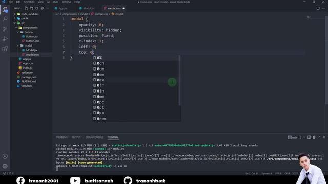React Modal Tutorial 2022 | ReactJS SASS
