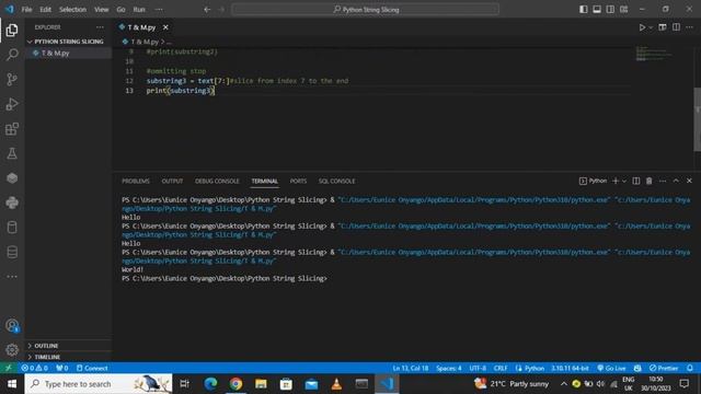 Python String Slicing | String Slicing in Python for Beginners - How to get a Substring in Python