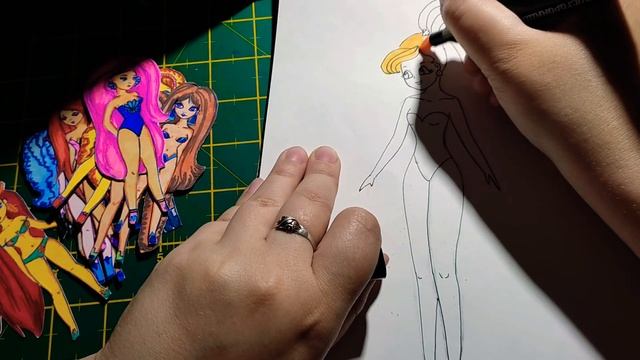РИСУЕМ ФЕЕЧКУ??♂️?♀️?♂️ 1 часть! #бумажныекуклы #рисуемсами