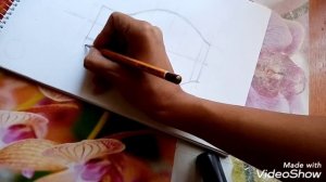 ?Рисуем кувшин простыми карандашами?