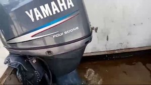 Yamaha F60 EFI. Запуск двигателя