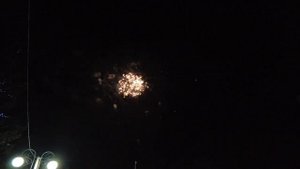 Новогодний фейерверк в Краснообске 1 января 2022