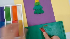 Ёлочка из пластилина. Лепка для детей. Plasticine. Clay. Christmas tree. #елка #мүсіндеу #лепка
