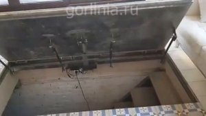 Умный люк в подвал с электроприводом под плитку на пульте