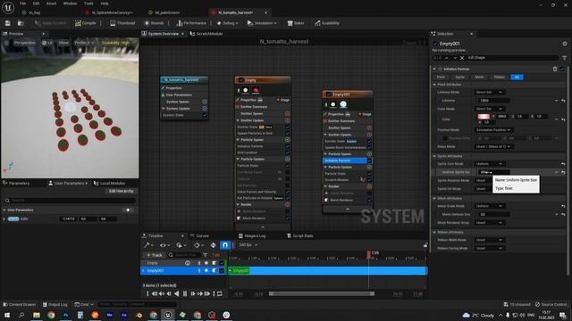 UE5 short tutorials: Niagara visualize kill particles in volume. Визуализация модуля и координат.