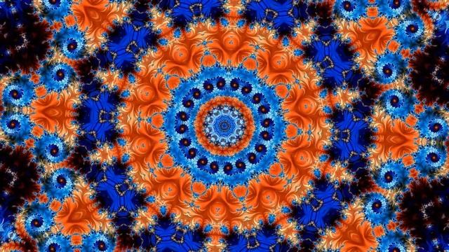 Relaxing Drum and Indian Flute with Kaleidoscope смотреть онлайн