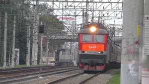 Электровоз ЧС7-234 с пассажирским поездом №82 Москва - Улан-Удэ