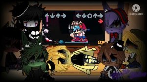 FNAF 1 + Springtrap React To Friday Night Funkin' Vs Sonic.EXE 2.0 Mod || Pt. 1 || Gacha Club