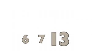 Meet the Math Facts Addition & Subtraction - 6+7=13