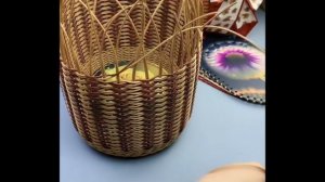 Weave Rattan Basket Tutorial藤编蔬菜篮新手快速入门教程！#手工 #藤编 #DIY