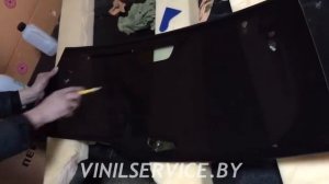 Тонировка заднего стекла HONDA CRV в 15% съемную силиконовую тонировку.