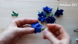 Резинка для волос с цветками из фоамирана. Просто и красиво|DIY|Easy foam flower scrunchie