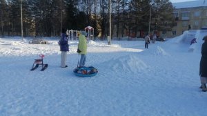 Площадь в посёлке Притомский.
  От подписчика.
