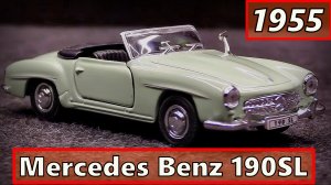 Mercedes Benz 190SL 1955 Модель машины Масштаб 1:36 Welly Мини-копия автомобиля