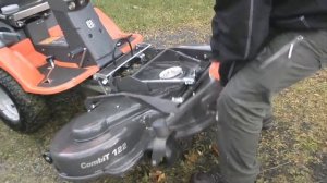 Райдер Husqvarna 422Ts AWD - обслуживание деки