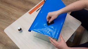 Наклейка фона на аквариум глицерином