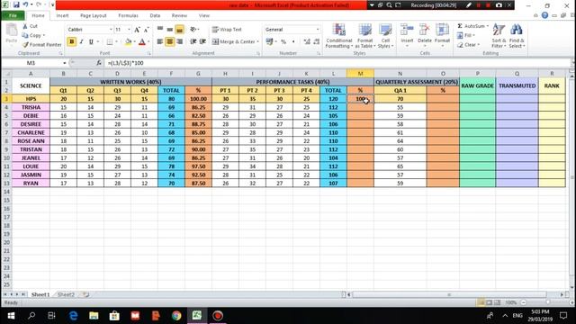 HOW TO COMPUTE GRADES IN MS EXCEL (DepEd) - A Tutorial смотреть онлайн