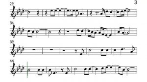 Three Times A Lady Flute Violin Sheet Music Backing Track Play Along Partitura