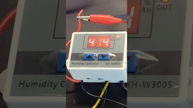 Регулятор влажности xh-w3005 12в, 24в, 220в демонстрация работы!