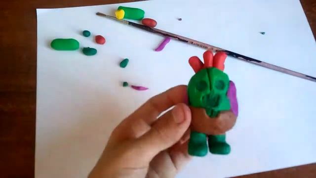 Как лепить Спайка из бравл страрс