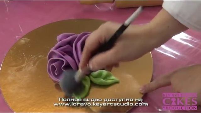 Ленточные розы из мастики легко и быстро смотреть онлайн