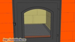 Универсальная уличная печь "Находка" из кирпича,  с плитой под казан, духовкой, мангалом и барбекю